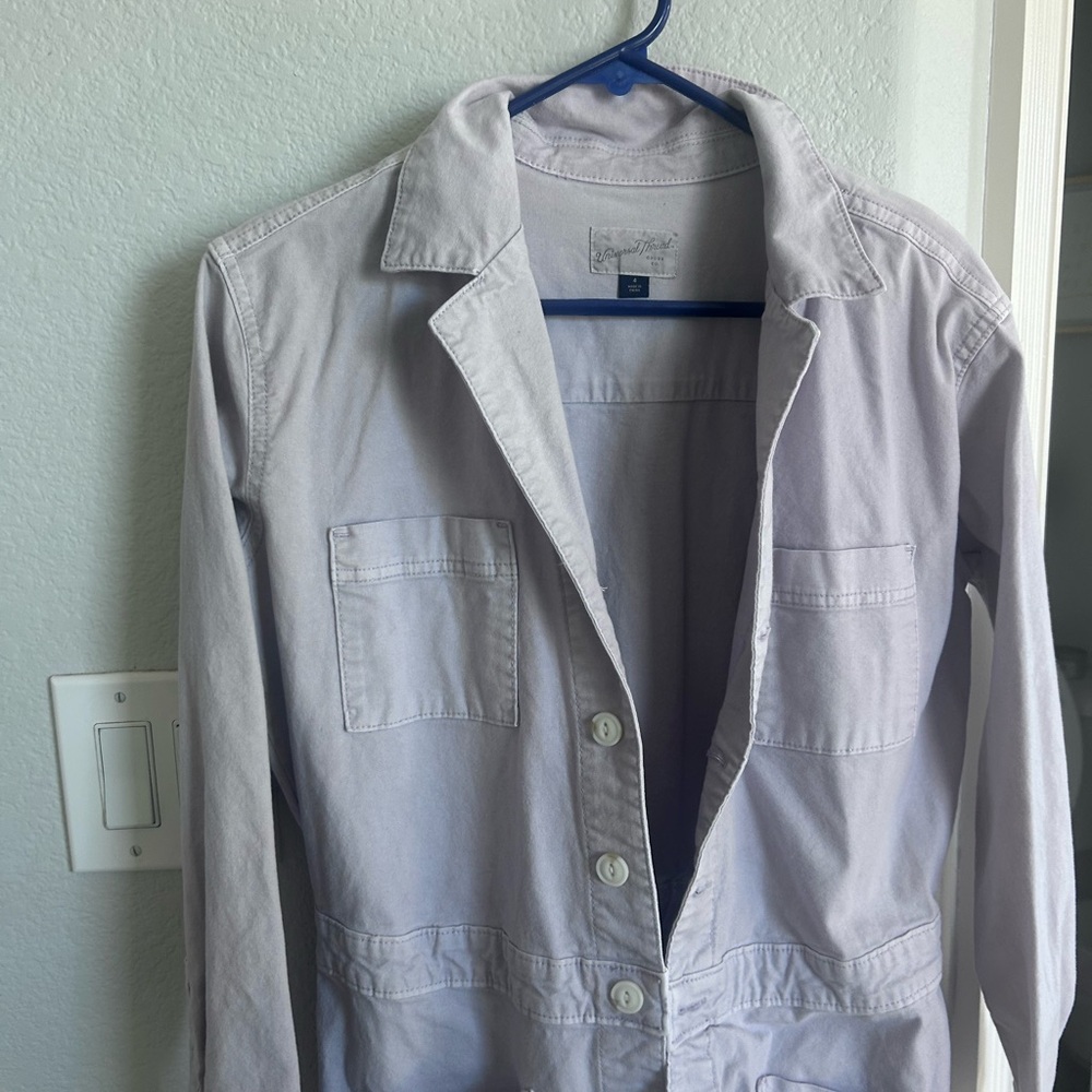 Universal Thread Lavender Button-Up Jumpsuit - image 2